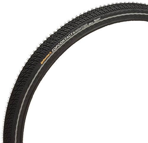 Continental Top Contact Winter II Premium Tire - 700 x 42 Clincher Folding Black/Reflex Vectran Breaker E50