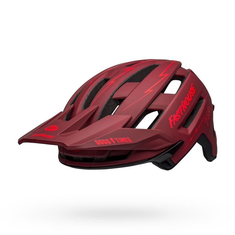 Bell Bike Super Air R Spherical Mountain Helmets Fasthouse Matte Red/Black Large - Open Box  - (Without Original Box)