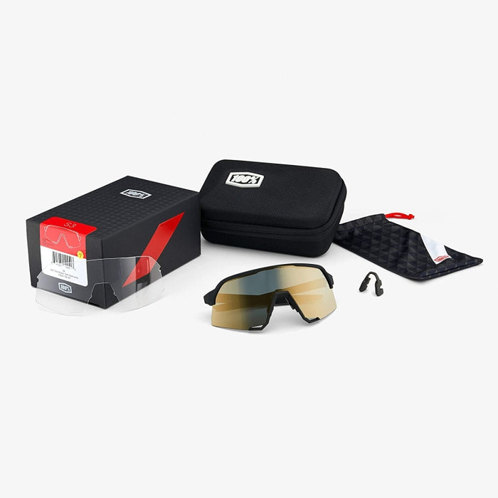 Ride 100 S3 Sunglasses Matte Cool Grey/Smoke Lens+Clear Lens Included