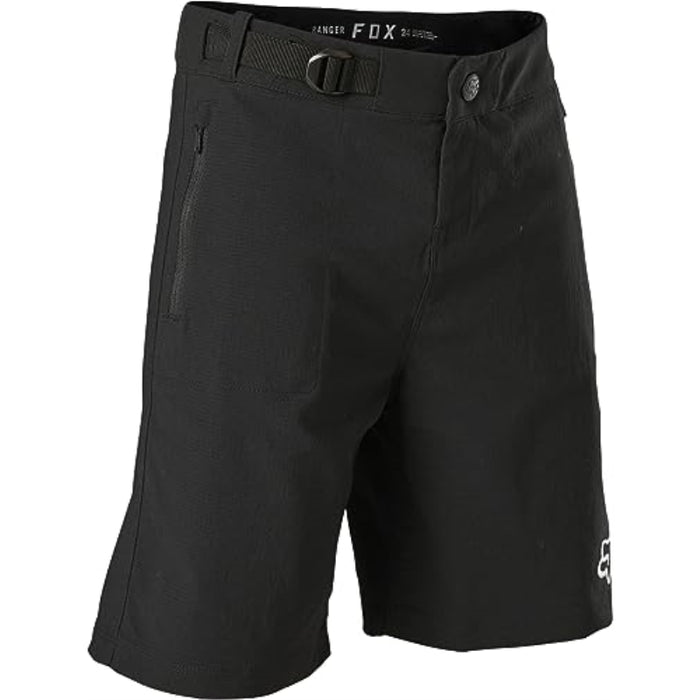 Fox Racing Youth Ranger Short W/Liner Black 24 - Open Box  - (Without Original Box)