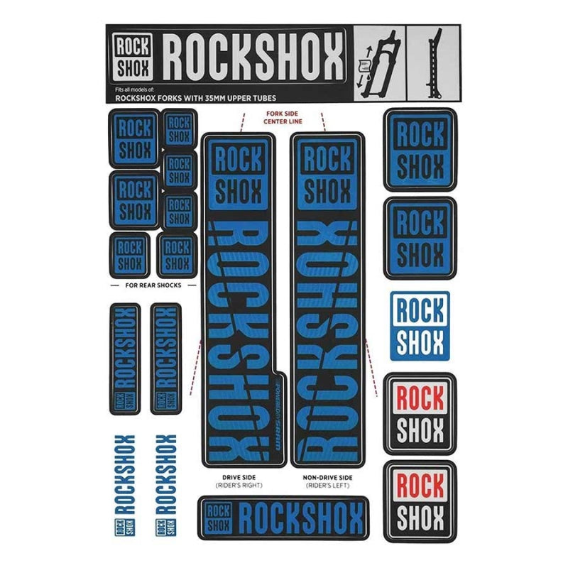 RockShox 35mm Decal Kit - My18