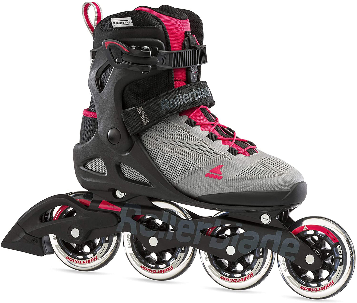 Rollerblade Macroblade 90 Womens Neutral Grey/Paradise Pink 7.5 - Open Box  - (Without Original Box)