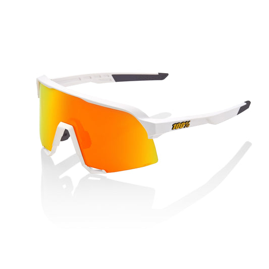 Ride 100 S3 Soft Tact White - HiPER Red Multilayer Mirror Lens