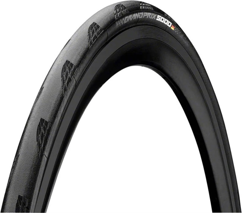 Continental Grand Prix 5000 Tire - 700 x 32 Clincher Folding Black BlackChili Vectran Breaker LazerGrip ACT