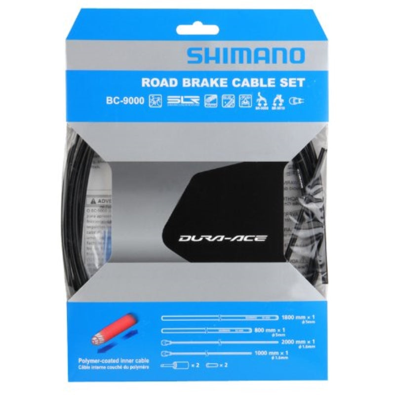 Shimano Road Brake Cable Set Polymer Coated White Bc-9000