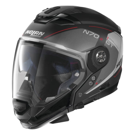 Nolan N70-2 GT Lakota Helmet Black/Grey/Red Large