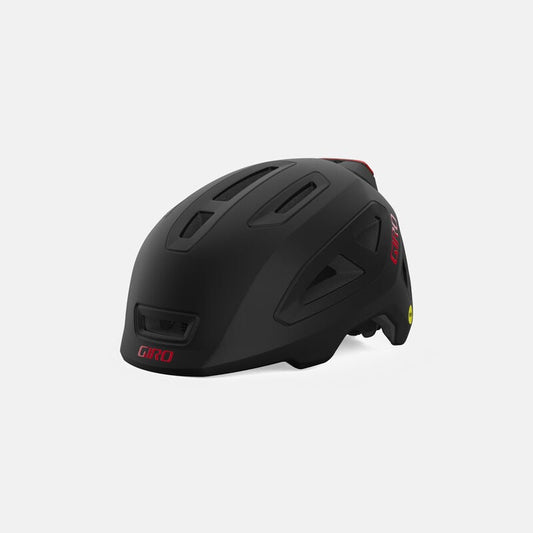 Giro Scamp MIPS II Led Youth Bicycle Helmets Matte Black/Red Small