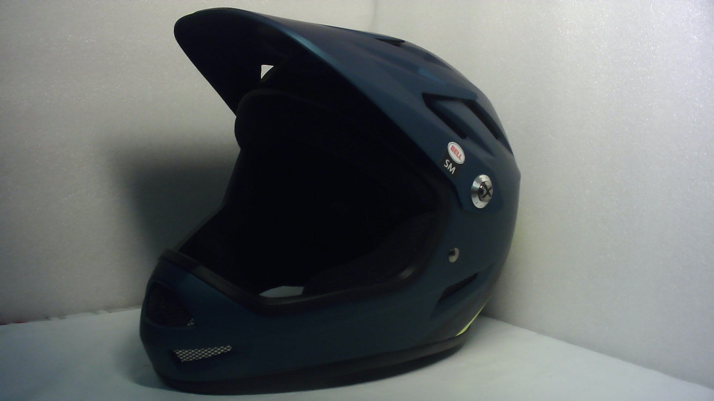 Bell Bike Sanction Helmet Agility Matte Blue/Hi-Viz Small - Open Box  - (Without Original Box)