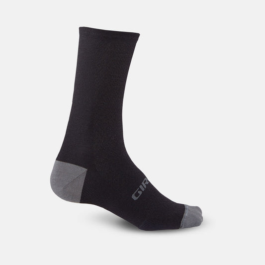 Giro HRc+ Merino Wool Socks - Black/Charcoal - Size M