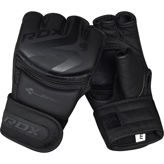 RDX Sports Grappling Glove F15 Matte Black Medium - Open Box  - (Without Original Box)
