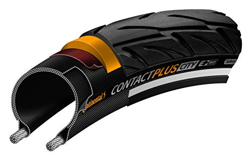 Continental Contact Plus Tire - 700 x 35 Clincher Wire Black/Reflex SafetyPlus Breaker E50