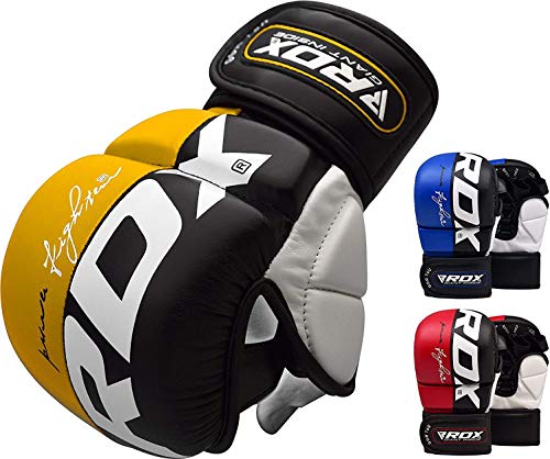 RDX Sports Grappling Glove Rex T6 Plus Yellow X-Large