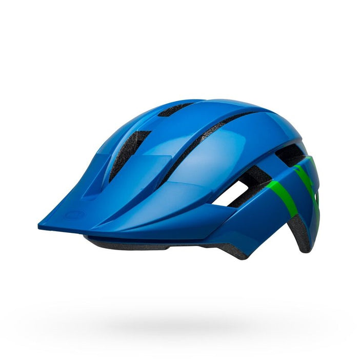 Bell Bike Sidetrack Ii Mips Youth Helmets Strike Gloss Blue/Green Universal Child - Open Box  - (Without Original Box)