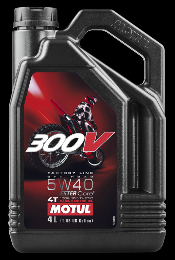 MOTUL 300V OFFROAD 4T COMPETITION SYNTHETIC OIL 5W40 4-LITER