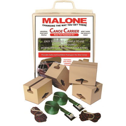 Malone Standard Canoe Foam Block Kit, Grey,Black, 6" x 4.75" x 3.75"
