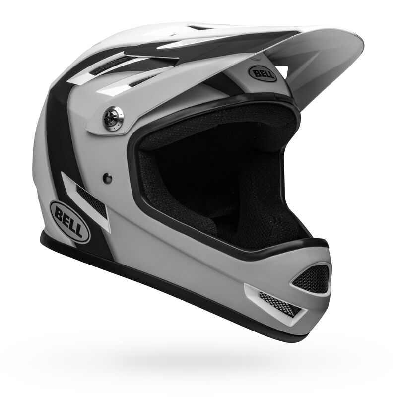 Bell Sanction Adult Full-Face Bike Helmet - Matte Black/White - Size S (52–54 cm)