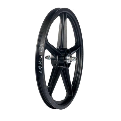 Skyway Tuff II 20" 5 Spoke Bicycle Wheel -ISO:406, Bolt-on, Double wall construction