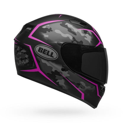 Bell Qualifier Helmets - Stealth Camo Matte Black/Pink - Large