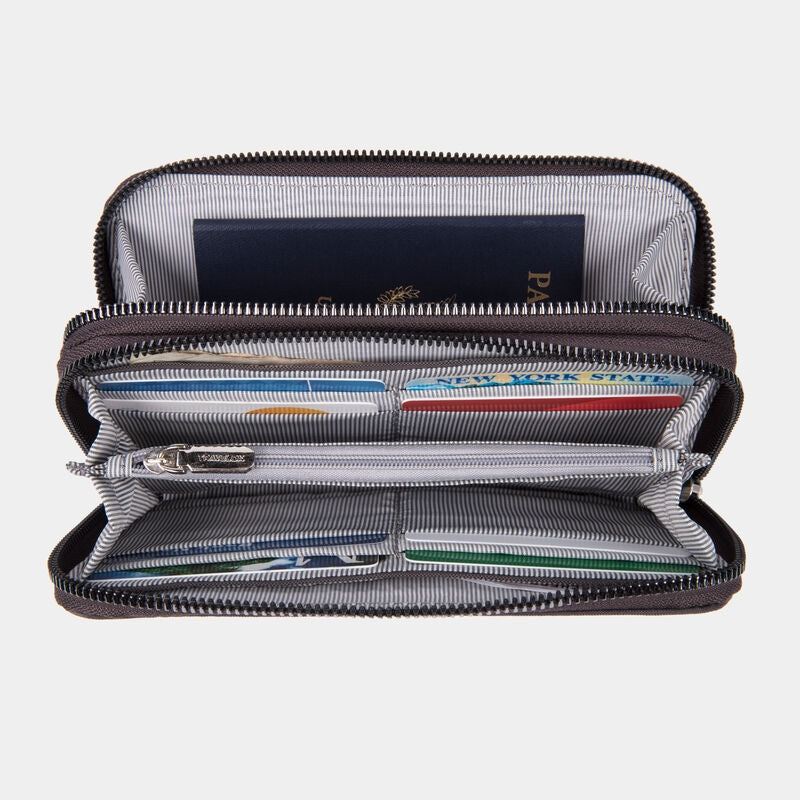 Travelon RFID Double Zip Wallet