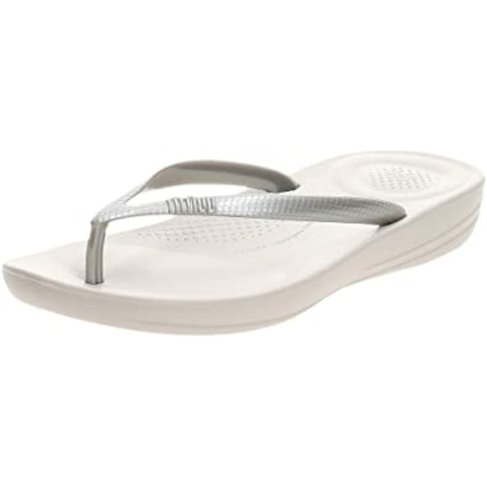 Fit Flop Iqushion Ergonomic Womens Silver 8M US - Open Box  - (Without Original Box)