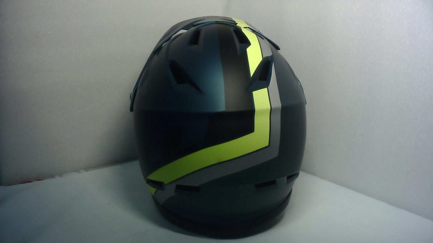 Bell Bike Sanction Helmet Agility Matte Blue/Hi-Viz Small - Open Box  - (Without Original Box)