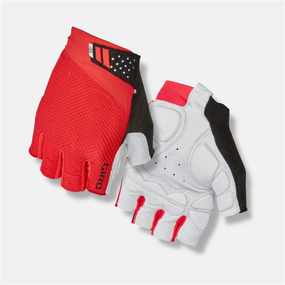 Giro Monaco II Gel Road Gloves - Bright Red - Size L - Open Box  - (Without Original Box)