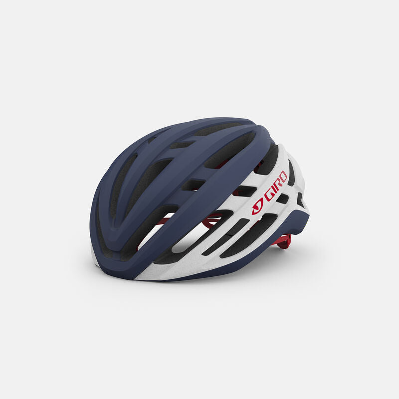 Giro Agilis Mips Road Bike Helmet - Matte Midnight/White/Red - Size L (59–63 cm)