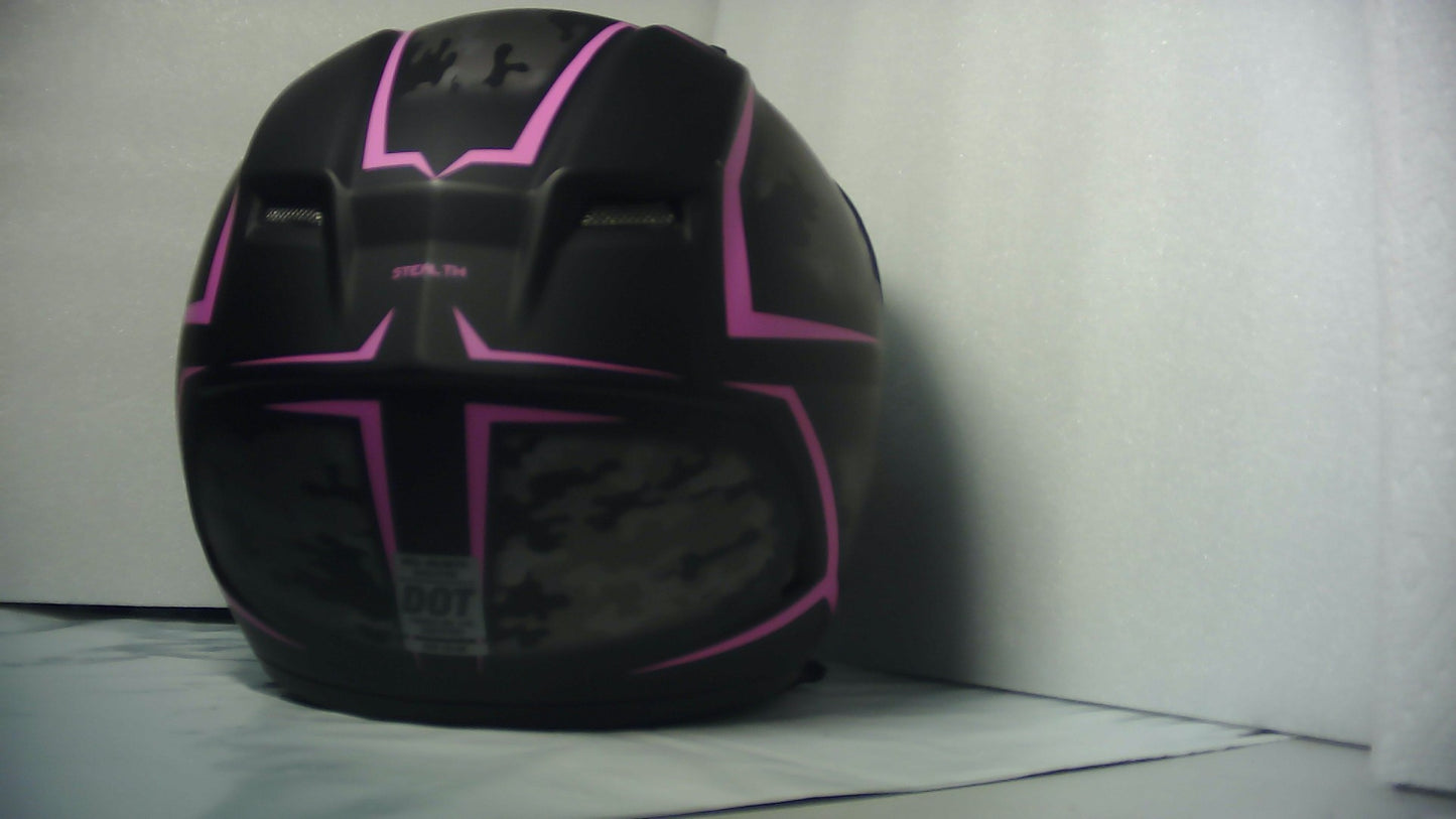 Bell Qualifier Helmets - Stealth Camo Matte Black/Pink - Small - Open Box  - (Without Original Box)